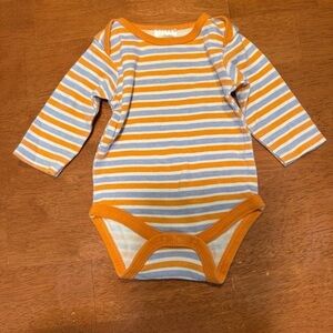 Baby Gear Orange and Blue Striped Bodysuit